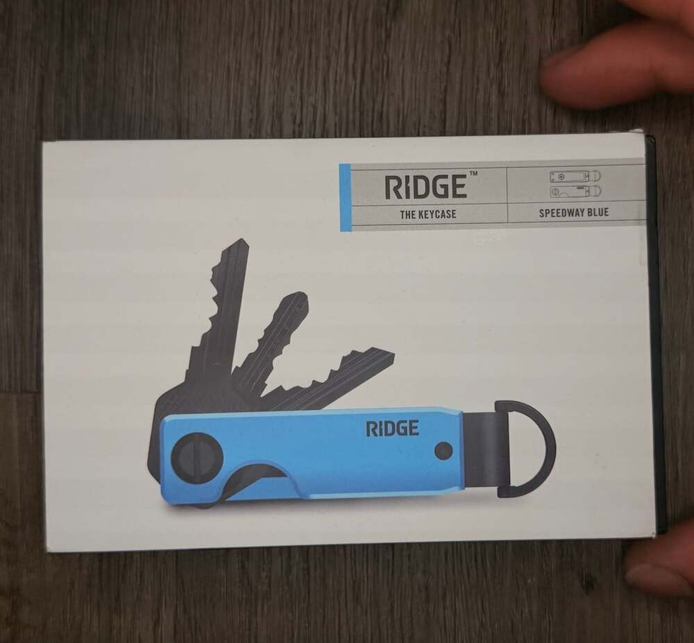 Ridge The KeyCase Speedway Blue Aluminum Key Organizer
